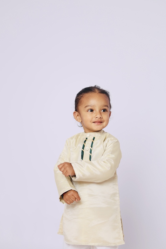 Chandrika Ivory Boys Kurta Pajama Set
